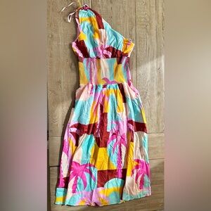 Minkpink Palm Print Midi Dress